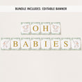 Load image into Gallery viewer, Complete Twin Elephants Baby Shower Bundle