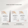 Load image into Gallery viewer, Pampas Bohemian Baby Shower Invite & Games