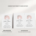 Load image into Gallery viewer, Rainbow Baby Shower Invite & Games