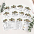 Load image into Gallery viewer, Woodland Animals Baby Shower Invite & Games