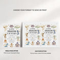 Load image into Gallery viewer, Colorful Dragon Baby Shower Invite & Games
