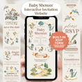 Load image into Gallery viewer, Dragon Baby Shower Invitation Website
