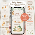 Load image into Gallery viewer, Safari Baby Shower Invitation Website
