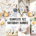 Load image into Gallery viewer, Space 1st Birthday Bundle
