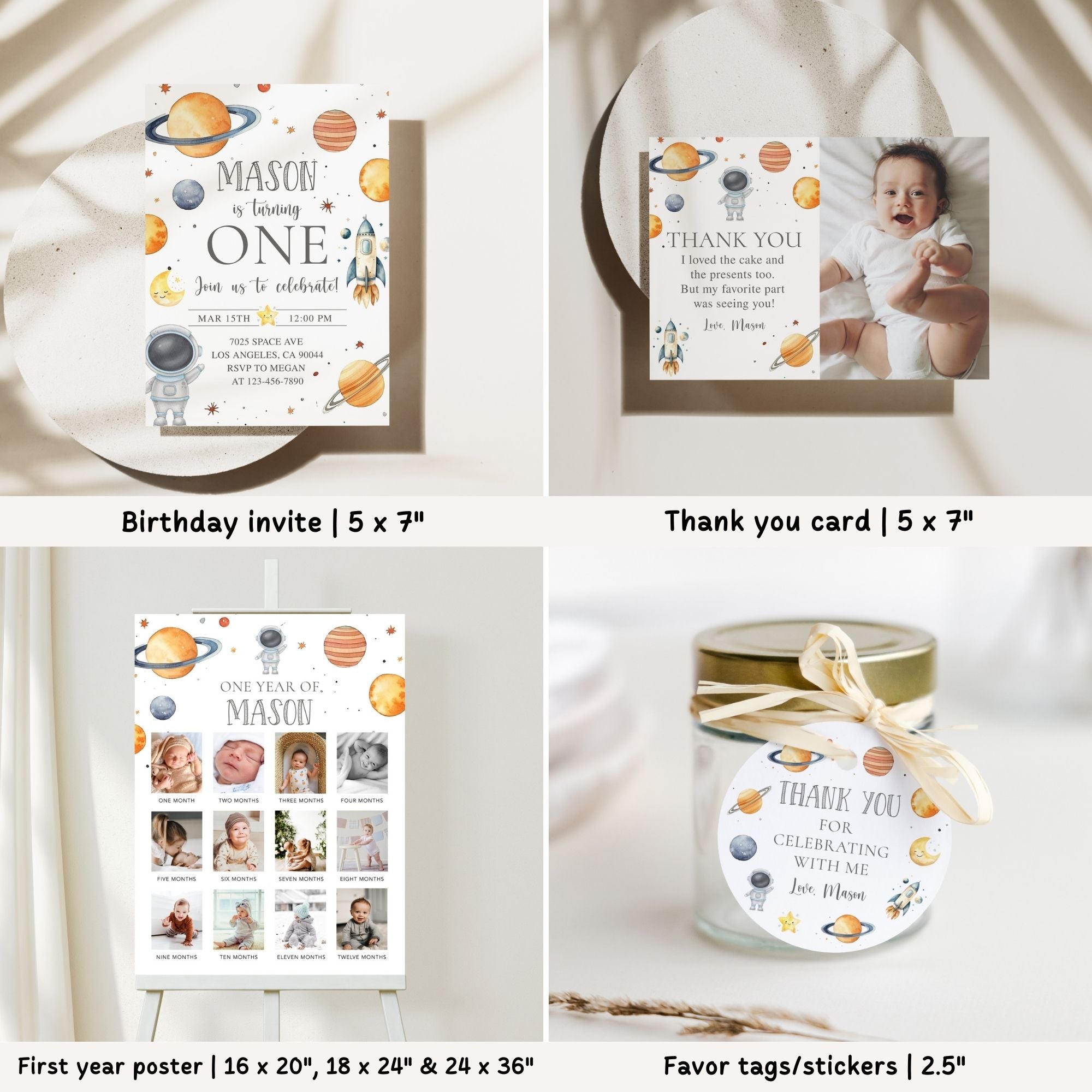 Space 1st Birthday Bundle