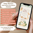 Load image into Gallery viewer, Safari Baby Shower Invitation Website
