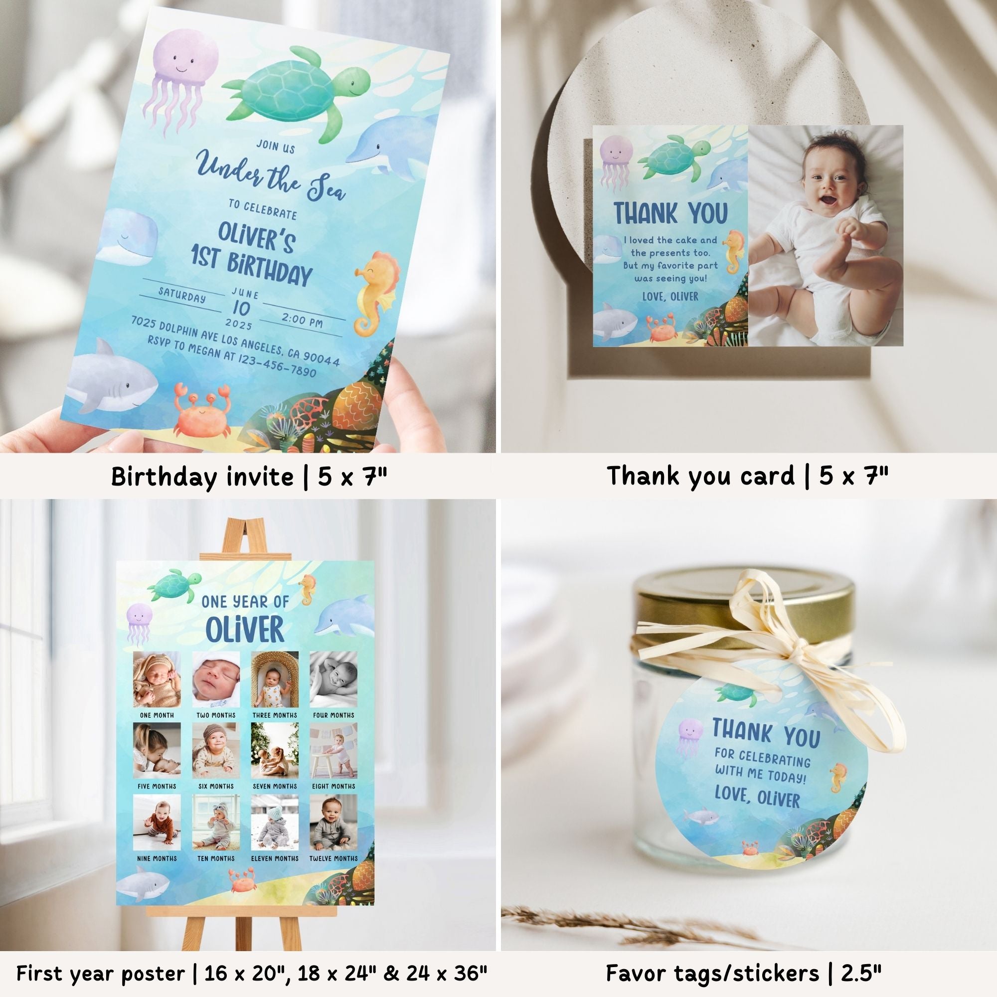 Under the Sea 1st Birthday Bundle