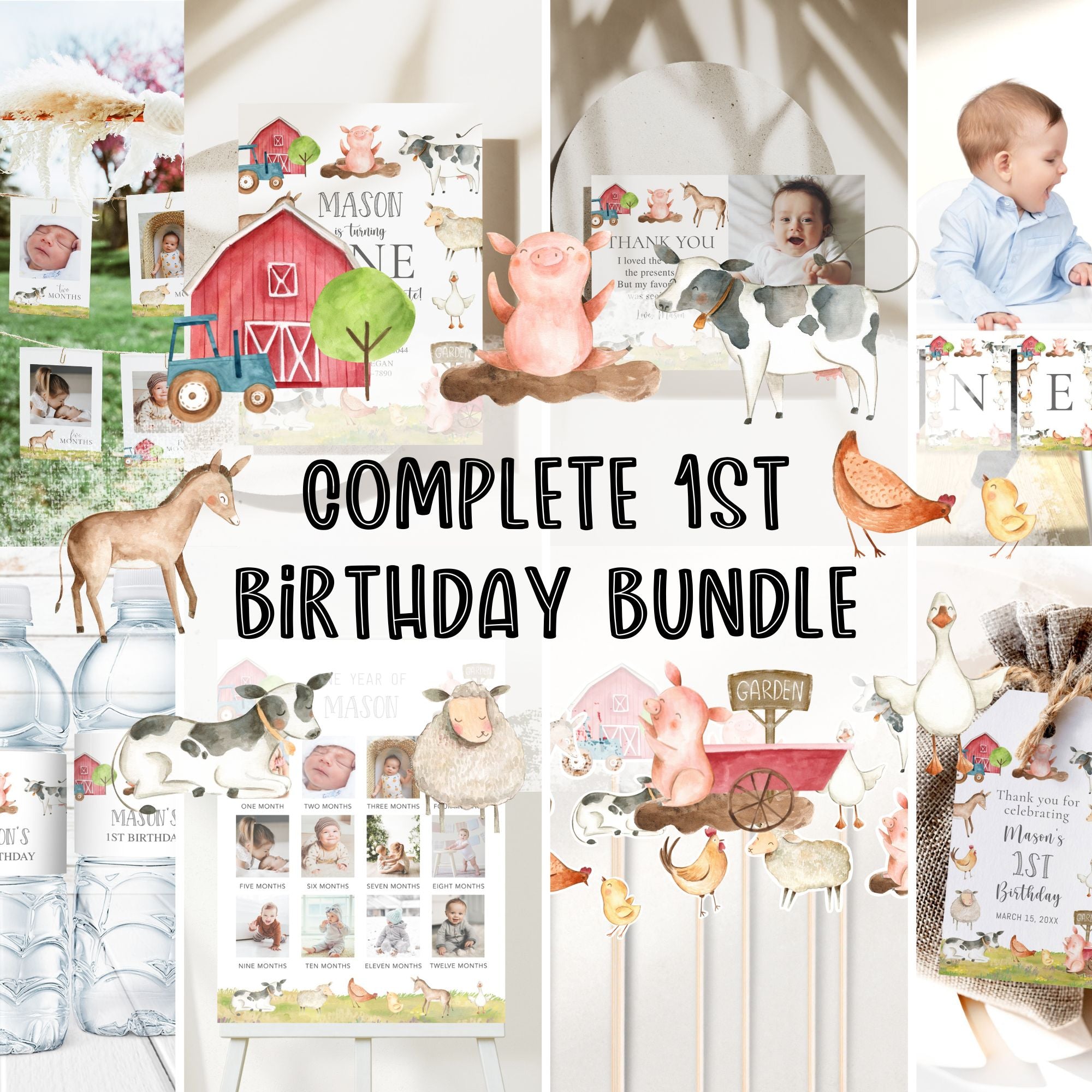 Farm 1st Birthday Bundle