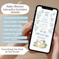 Load image into Gallery viewer, Baby Elephant Baby Shower Invitation Website
