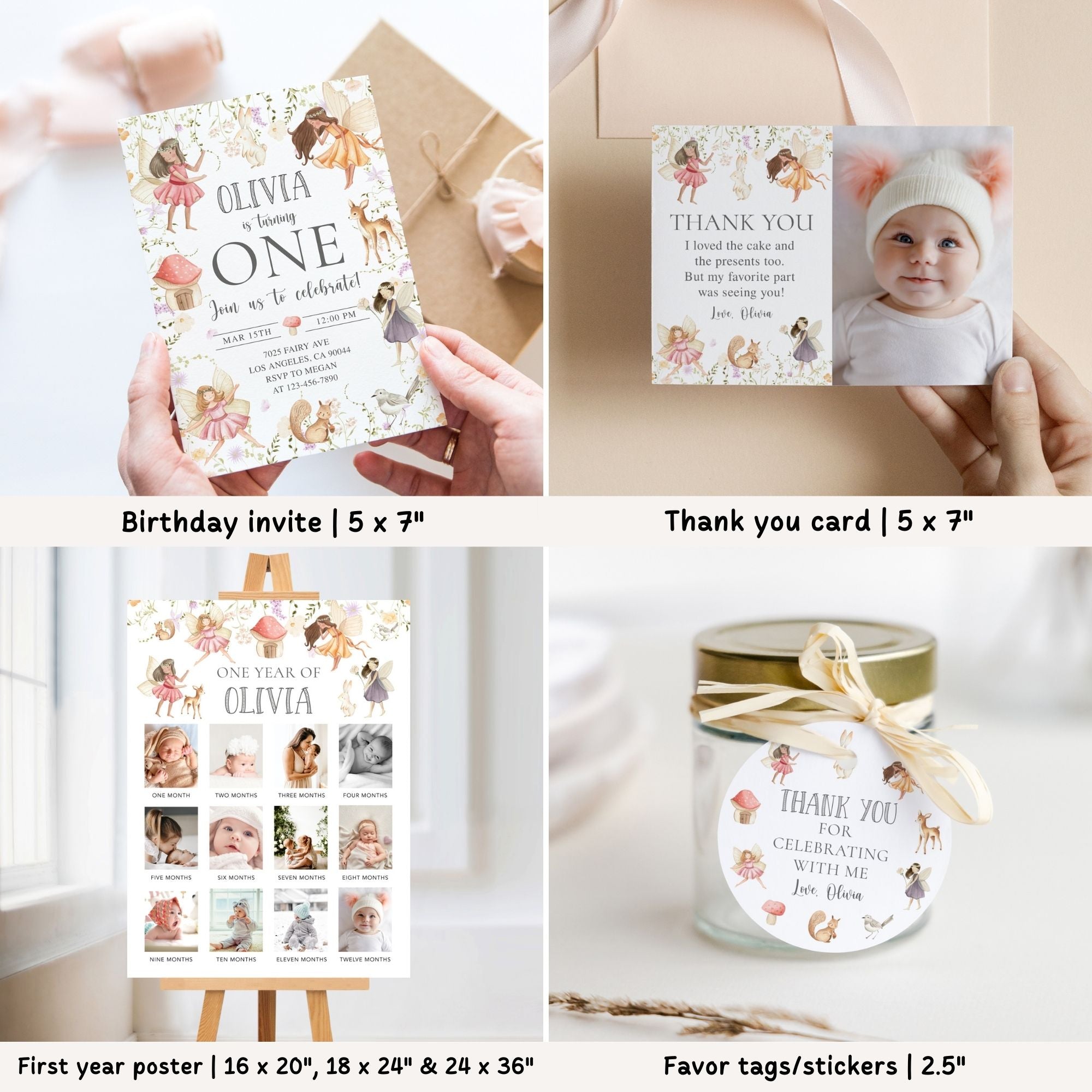 Fairy 1st Birthday Bundle