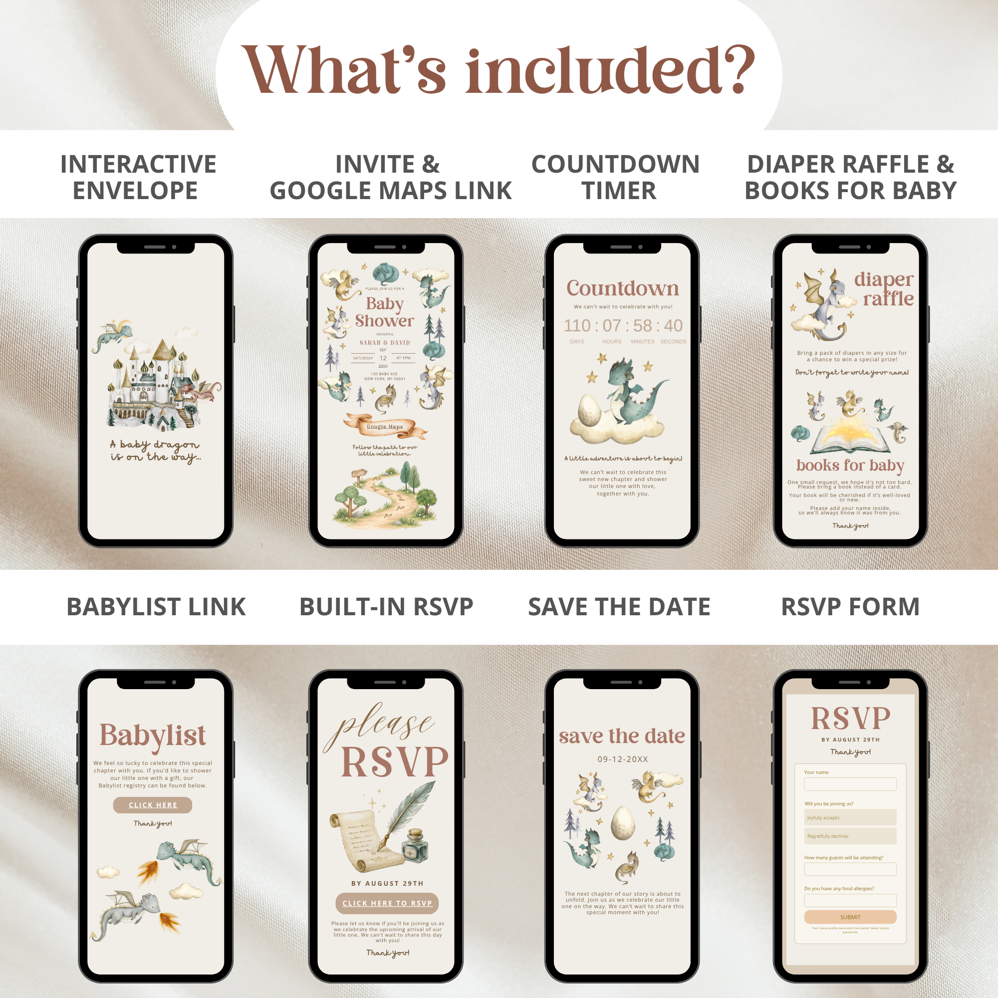 Dragon Baby Shower Invitation Website