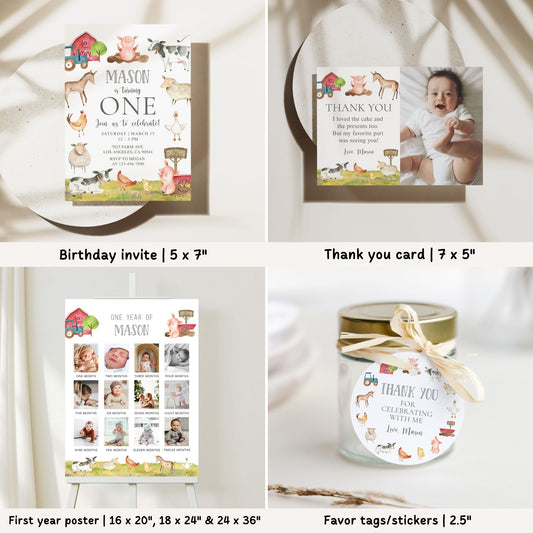 Farm 1st Birthday Bundle
