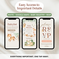 Load image into Gallery viewer, Safari Baby Shower Invitation Website
