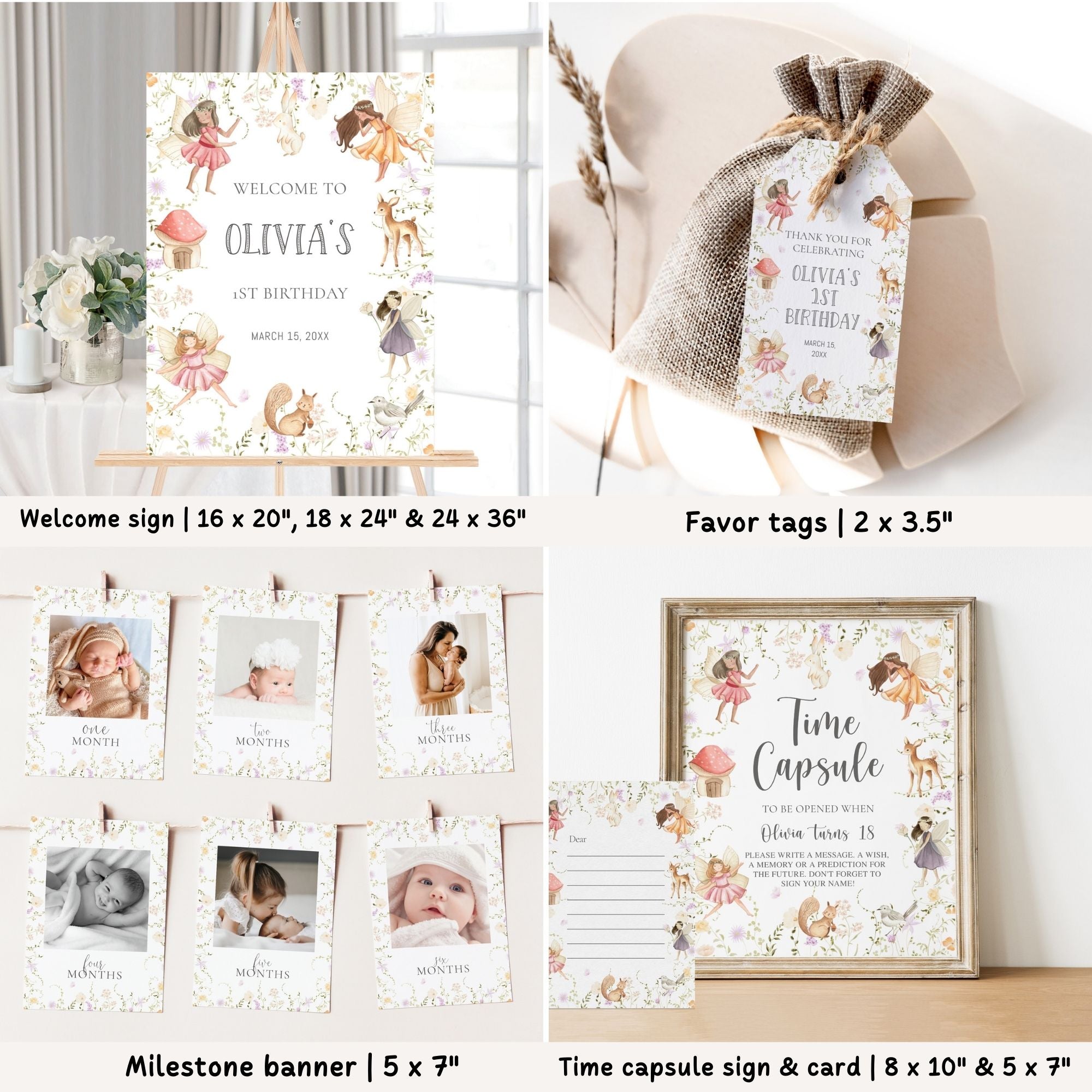 Fairy 1st Birthday Bundle
