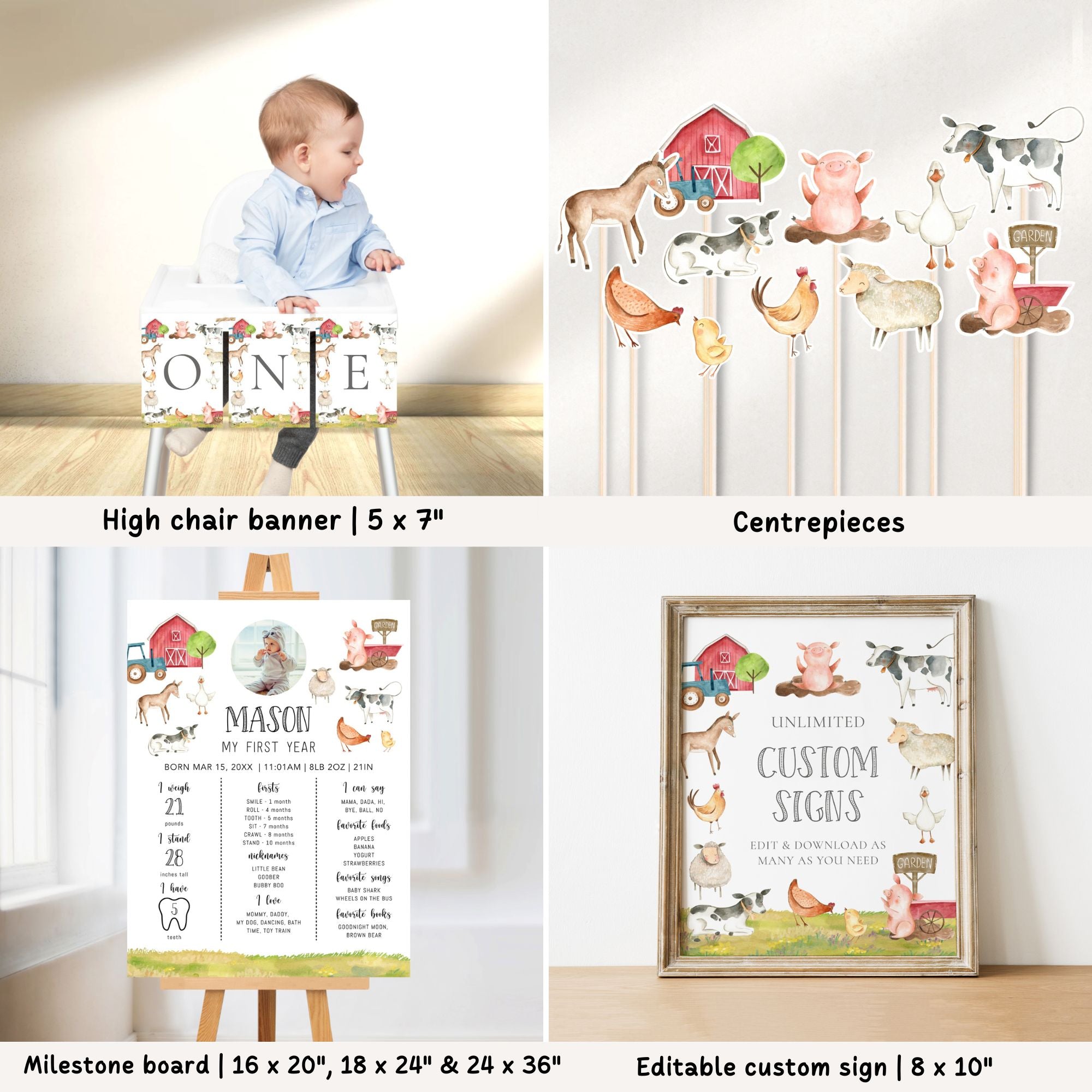 Farm 1st Birthday Bundle