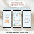 Load image into Gallery viewer, Sea You Soon Baby Shower Invitation Website
