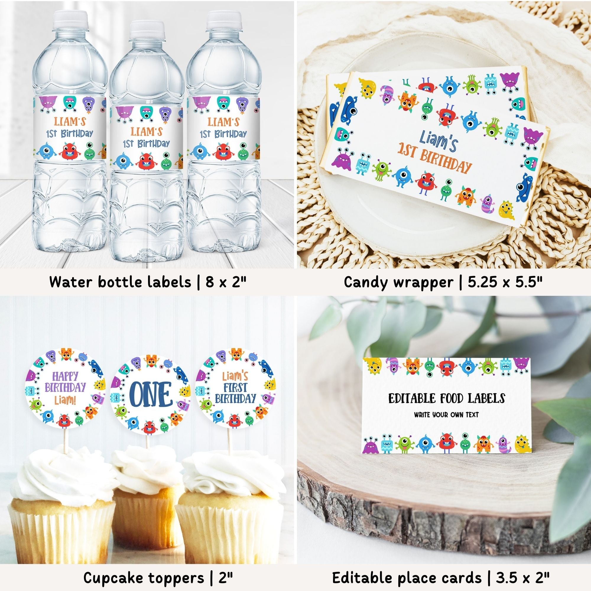 Monsters 1st Birthday Bundle