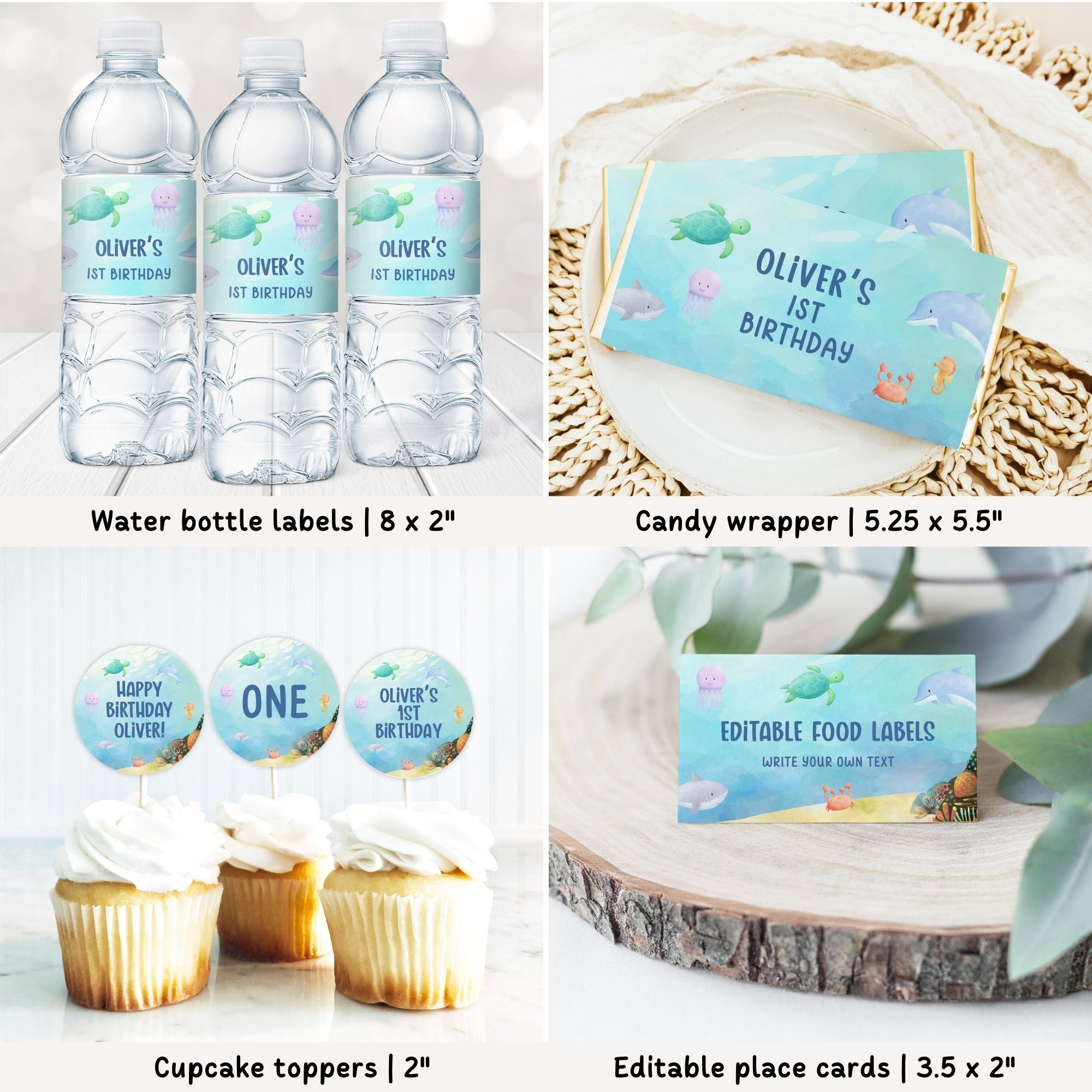 Under the Sea 1st Birthday Bundle