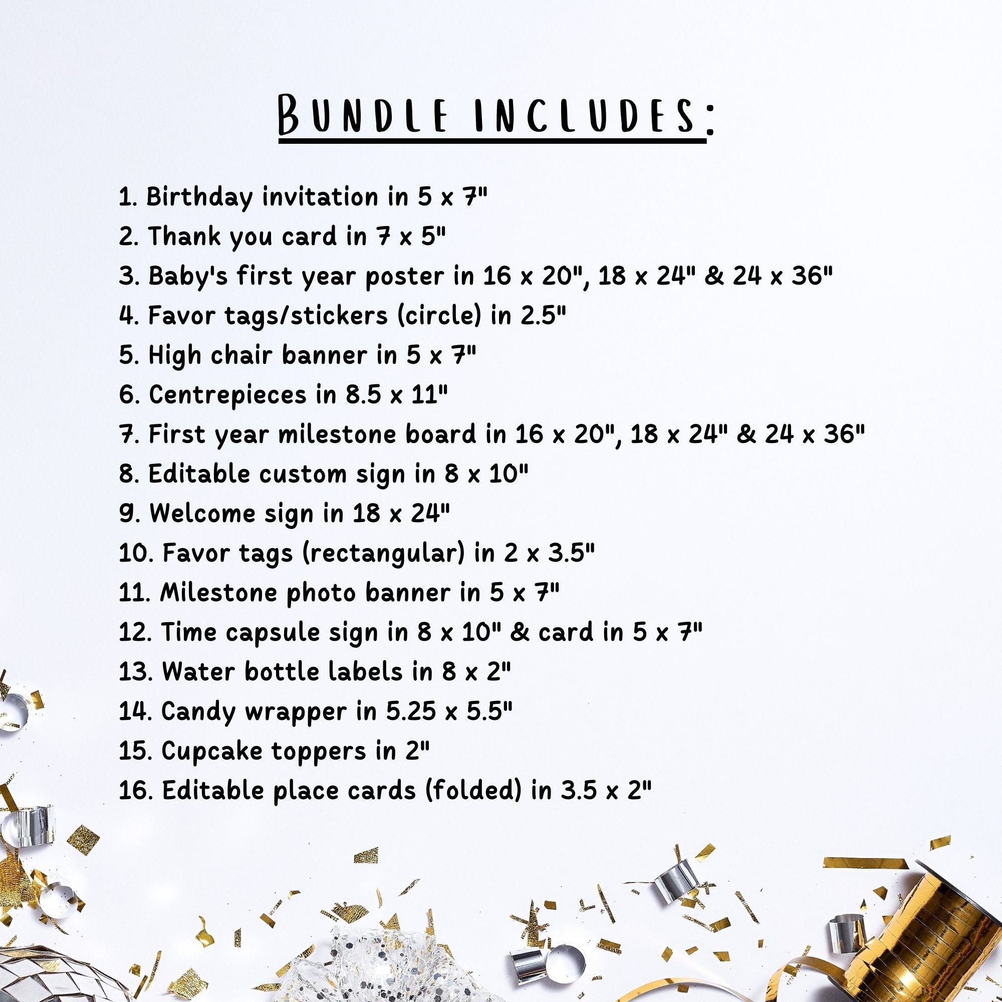 Space 1st Birthday Bundle