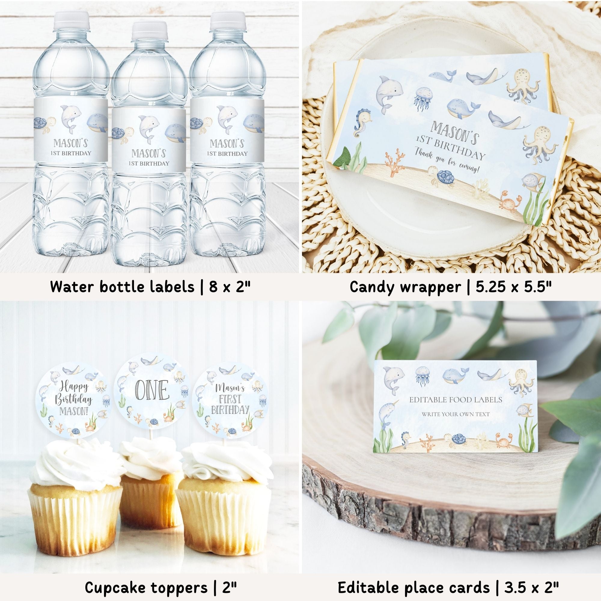 Sea 1st Birthday Bundle
