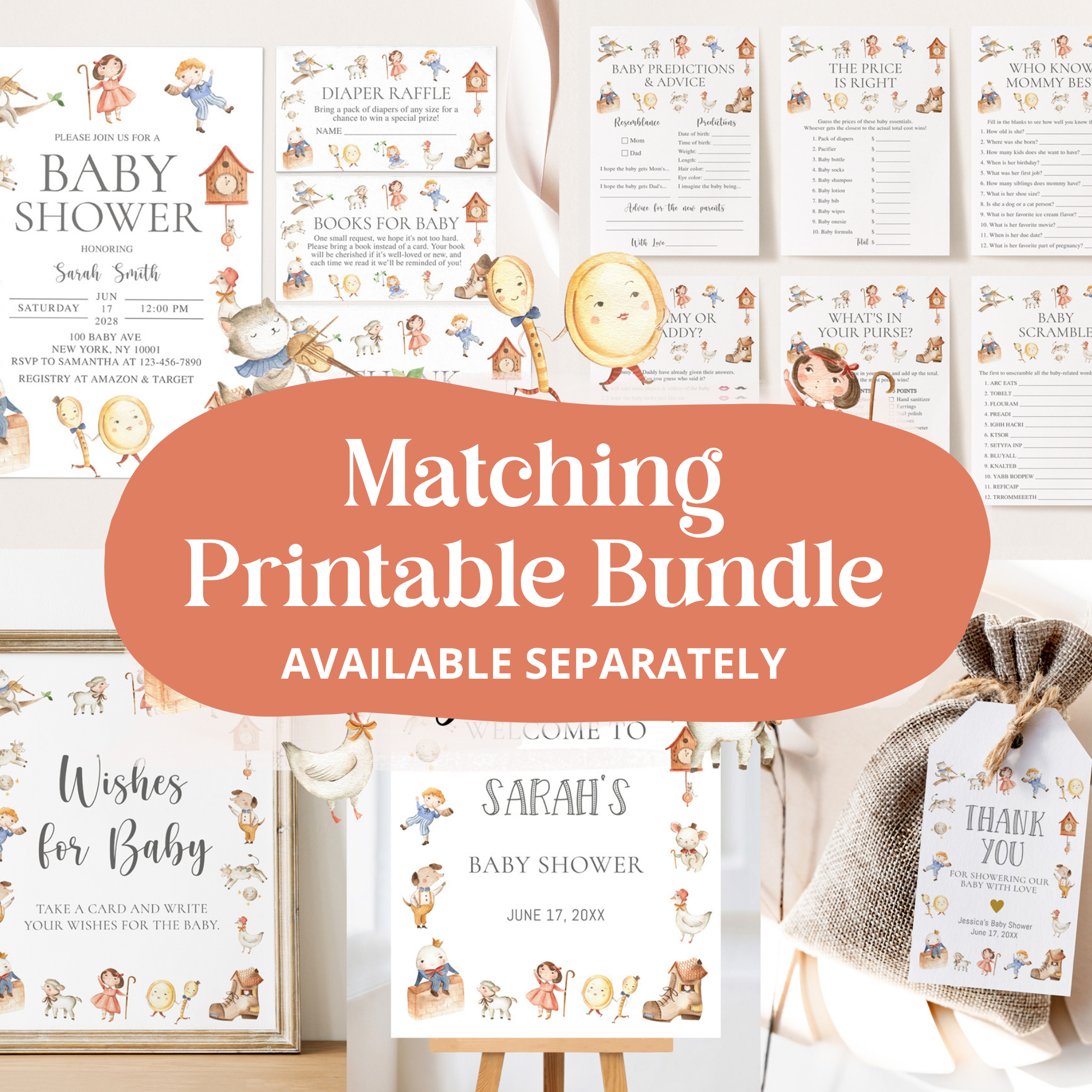 Nursery Rhyme Baby Shower Invitation Website