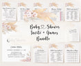 Load image into Gallery viewer, Pampas Bohemian Baby Shower Invite & Games
