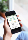 Load image into Gallery viewer, Twin Trex Baby Shower Invite
