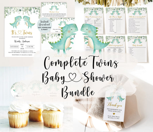 Complete Twin Trex Baby Shower Bundle