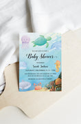 Load image into Gallery viewer, Under the Sea Baby Shower Invite
