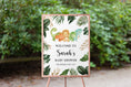 Load image into Gallery viewer, Jungle Dino Baby Shower Welcome Sign
