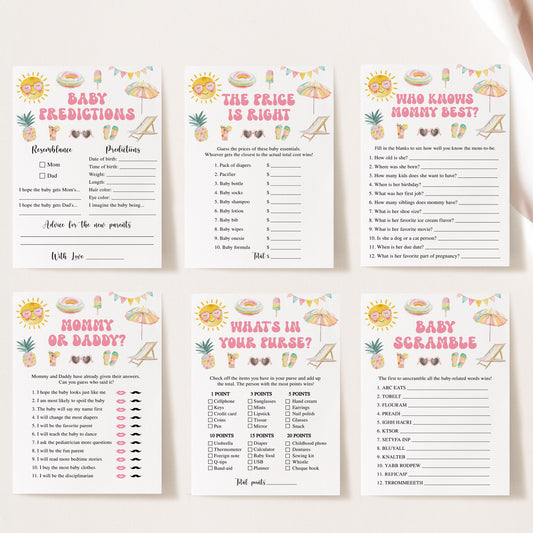 14 Pool Party Baby Shower Games