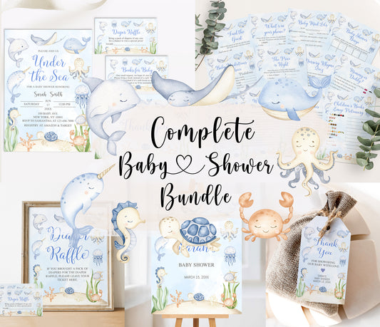 Complete Sea Baby Shower Bundle