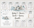 Load image into Gallery viewer, Winter Animals Baby Shower Invite & Games
