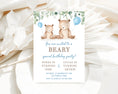 Load image into Gallery viewer, Double Birthday Bear invitation
