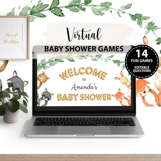 Woodland Animals Baby Shower Games