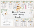 Load image into Gallery viewer, Safari Baby Shower Invite & Games
