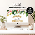 Load image into Gallery viewer, Tropical Virtual Baby Shower Games
