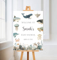 Load image into Gallery viewer, Sea Animals Baby Shower Welcome Sign
