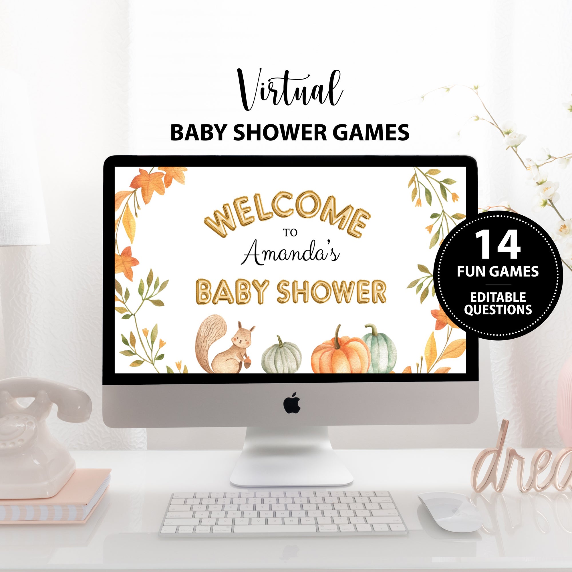Fall Virtual Baby Shower Games