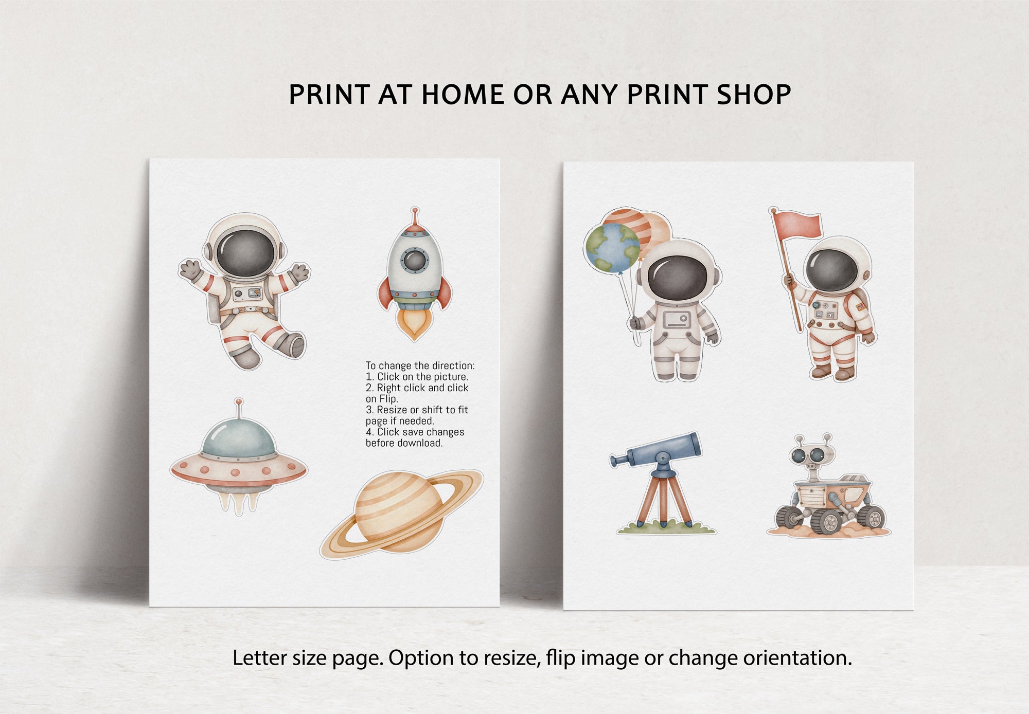 Astronaut Centerpieces