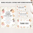 Load image into Gallery viewer, Fairy Baby Shower Invite & Games
