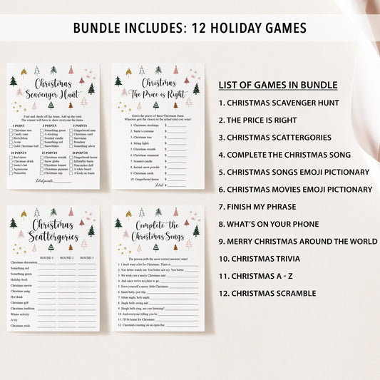 12 Christmas Trees Holiday Games