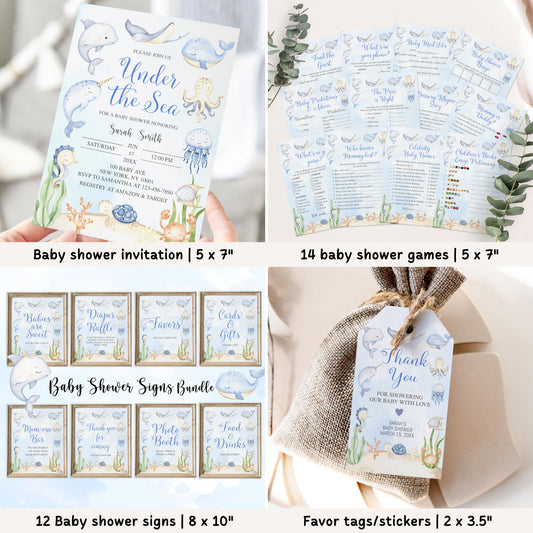 Complete Sea Baby Shower Bundle