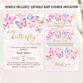 Load image into Gallery viewer, Butterflies Baby Shower Invite & Games
