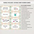 Load image into Gallery viewer, Baby Floral Virtual Baby Shower Games
