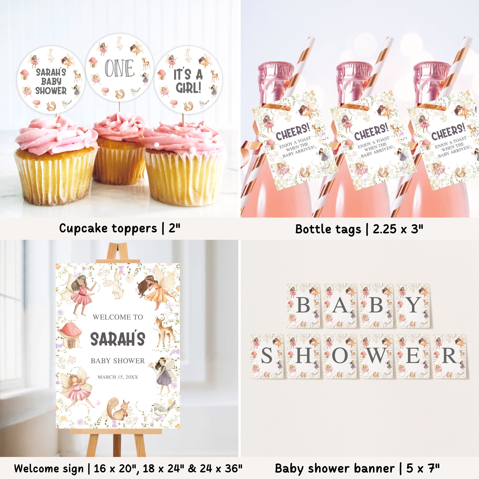 Complete Fairy Baby Shower Bundle