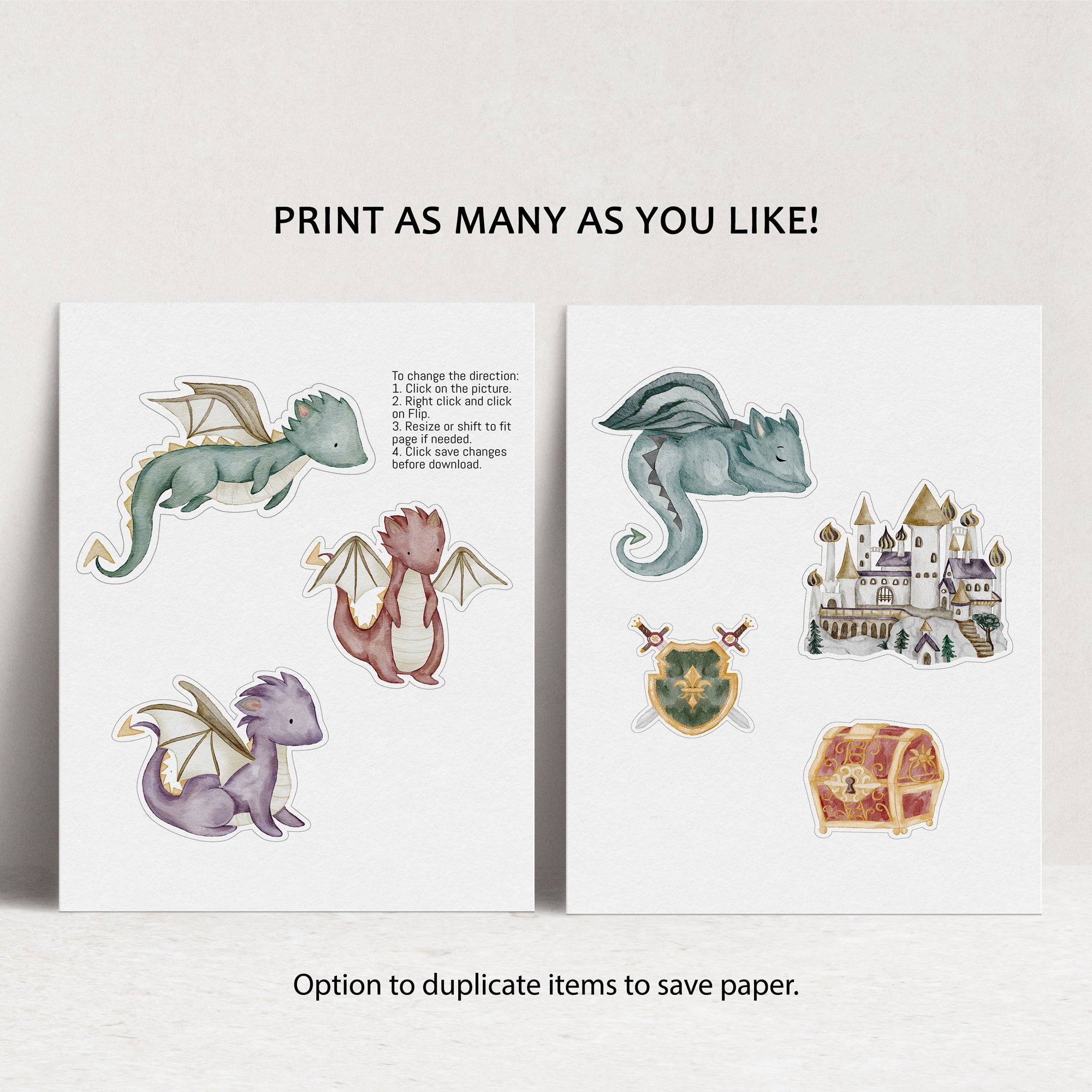 Dragons Centerpieces