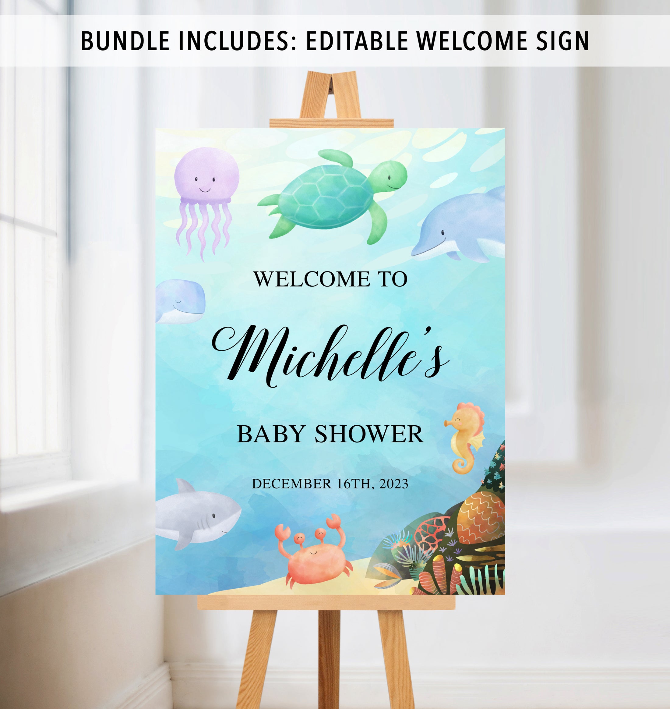 Complete Under the Sea Baby Shower Bundle