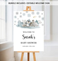 Load image into Gallery viewer, Complete Winter Animals Baby Shower Bundle
