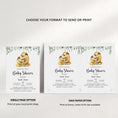 Load image into Gallery viewer, Sloth Family Baby Shower Invite
